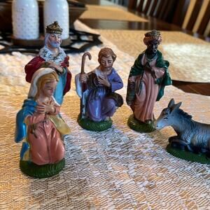 Vintage Fontanini Italian Christmas nativity 5 piece set